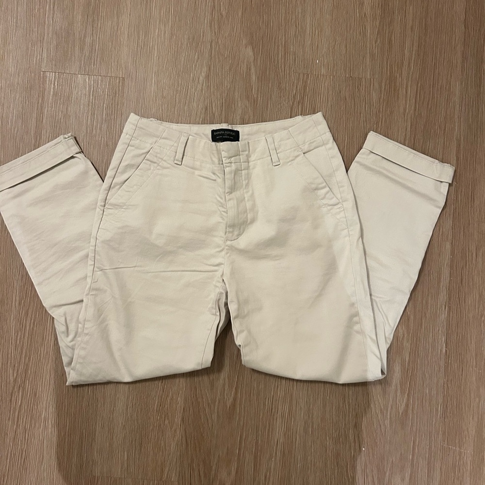 Banana Republic Light Beige Chino Pants